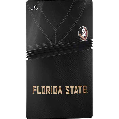 Florida State University Black Jersey PS5 Pro Disk Console Skin