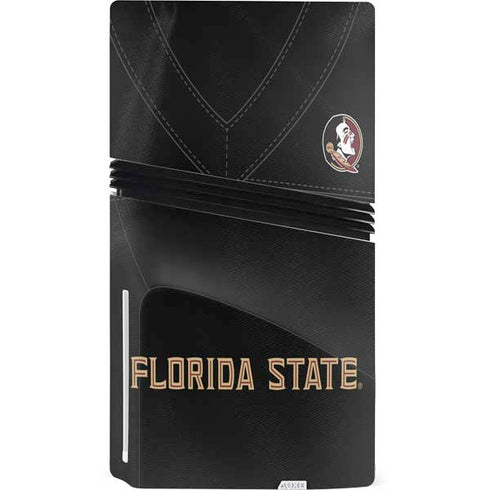 Florida State University Black Jersey PS5 Pro Disk Console Skin