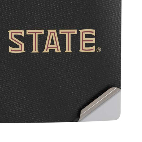 Florida State University Black Jersey PS5 Pro Disk Console Skin