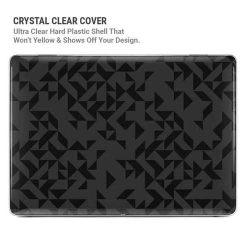 Black Geometric MacBook Pro 14in (2021-24) Case plus Skin