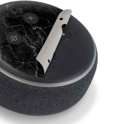 Black Marble Amazon Echo Dot Skin
