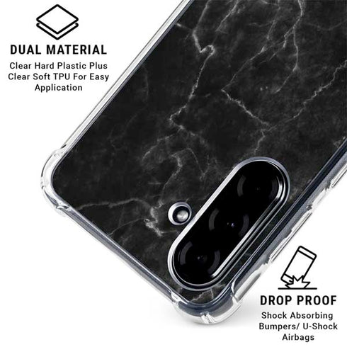 Black Marble Galaxy A36 5G Clear Case