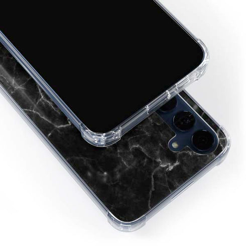 Black Marble Galaxy A55 5G Clear Case