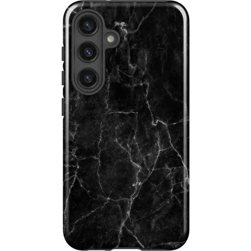 Black Marble Galaxy S25 Impact Case
