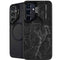 Black Marble Galaxy S25 Kickstand Case
