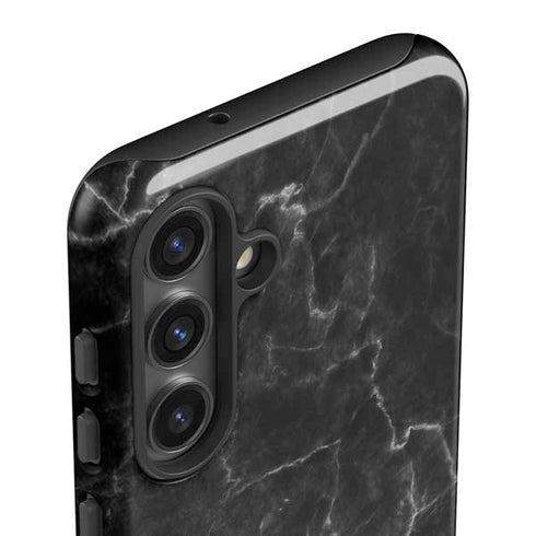 Black Marble Galaxy S25 Plus Impact Case