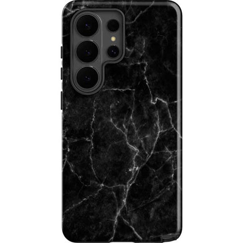Black Marble Galaxy S26 Ultra Impact Case