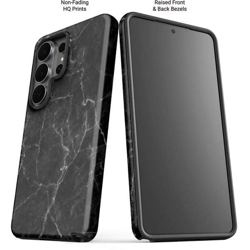 Black Marble Galaxy S26 Ultra Impact Case