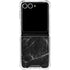 Black Marble Galaxy Z Flip7 Clear Case