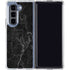 Black Marble Galaxy Z Fold5 5G Clear Case