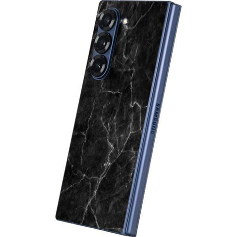 Black Marble Galaxy Z Fold6 Skin