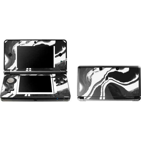 Black Marble Ink Nintendo Skins