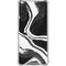 Black Marble Ink Galaxy A17 Clear Case