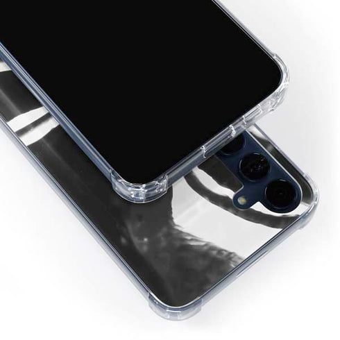 Black Marble Ink Galaxy A55 5G Clear Case