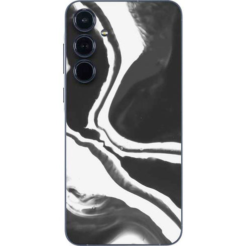 Black Marble Ink Galaxy A55 5G Skin