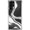 Black Marble Ink Galaxy S23 Ultra Clear Case