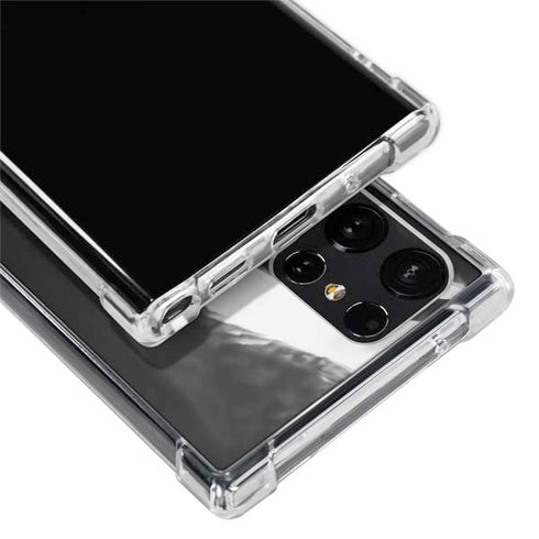 Black Marble Ink Galaxy S23 Ultra Clear Case