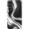 Black Marble Ink Galaxy S25 Impact Case