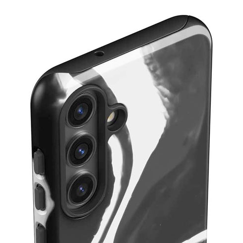 Black Marble Ink Galaxy S25 Impact Case