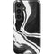 Black Marble Ink Galaxy S25 Plus Impact Case