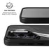 Black Marble Ink Galaxy S25 Plus Kickstand Case