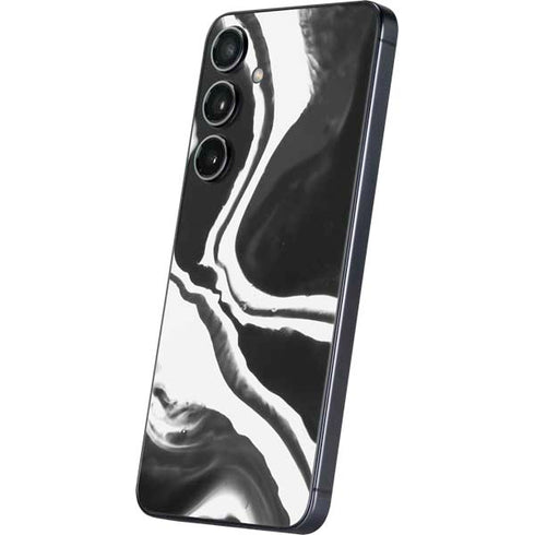 Black Marble Ink Galaxy S25 Plus Skin