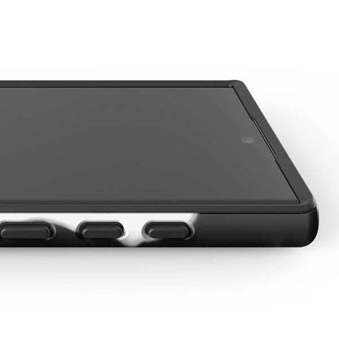 Black Marble Ink Galaxy S25 Ultra Impact Case