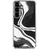 Black Marble Ink Galaxy S26 Clear Case