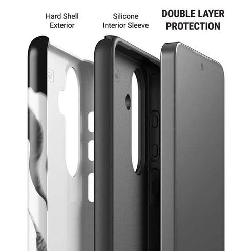 Black Marble Ink Galaxy S26 Plus Impact Case