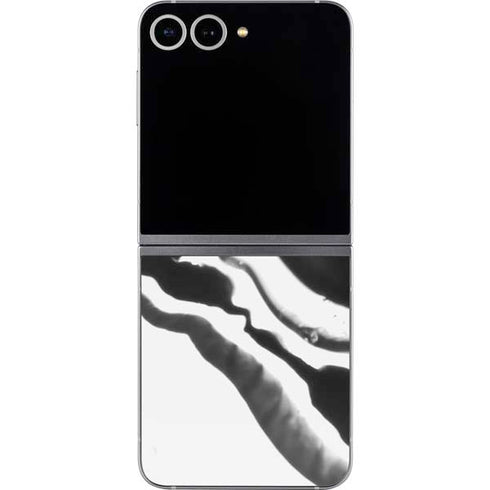 Black Marble Ink Galaxy Z Flip6 Skin