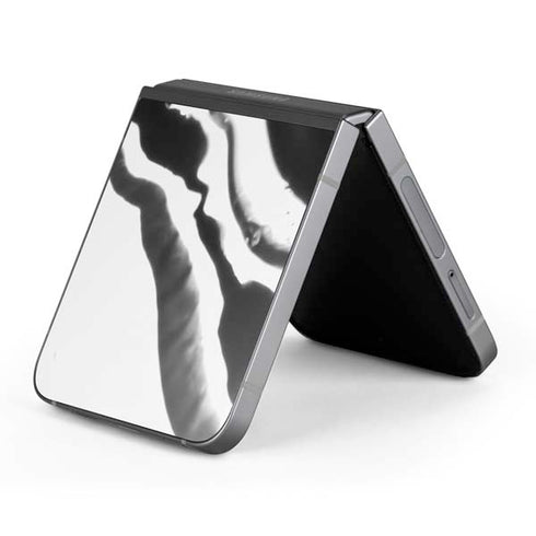 Black Marble Ink Galaxy Z Flip6 Skin
