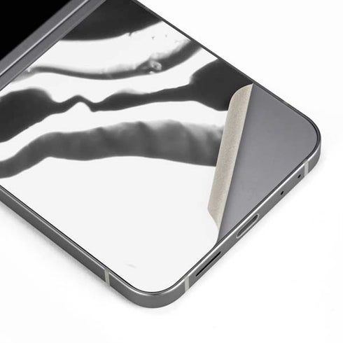 Black Marble Ink Galaxy Z Flip6 Skin