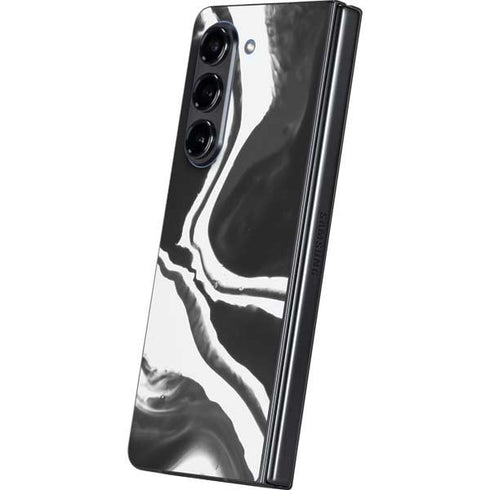 Black Marble Ink Galaxy Z Fold5 5G Skin