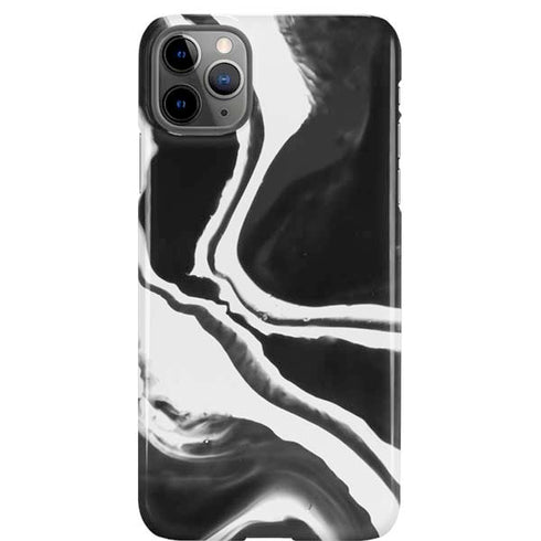 Black Marble Ink iPhone Cases