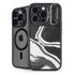 Black Marble Ink iPhone 13 Pro Max Kickstand Case