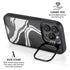 Black Marble Ink iPhone 13 Pro Max Kickstand Case