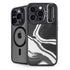 Black Marble Ink iPhone 14 Pro Kickstand Case