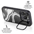 Black Marble Ink iPhone 14 Pro Kickstand Case