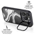 Black Marble Ink iPhone 15 Pro Kickstand Case