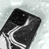 Black Marble Ink iPhone 15 Pro Waterproof Case