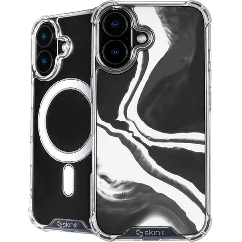 Black Marble Ink iPhone 16 MagSafe Case