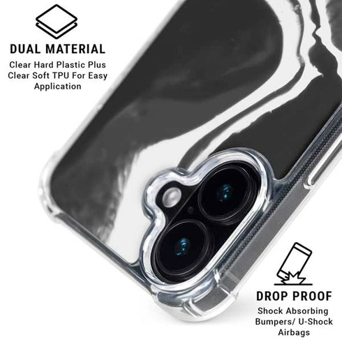 Black Marble Ink iPhone 16 MagSafe Case