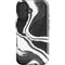 Black Marble Ink iPhone 16 Plus Impact Case