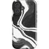 Black Marble Ink iPhone 16 Plus Impact Case