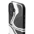 Black Marble Ink iPhone 16 Plus Impact Case