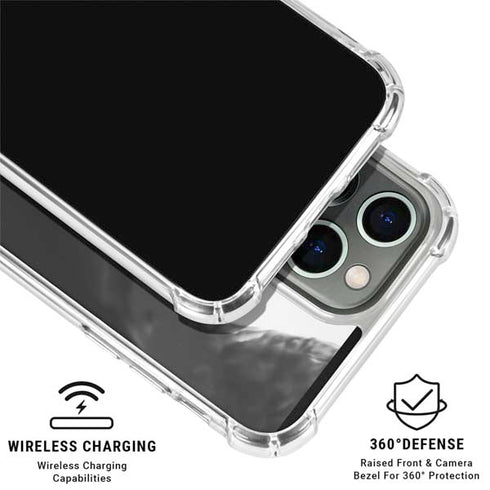 Black Marble Ink iPhone 16 Pro Clear Case