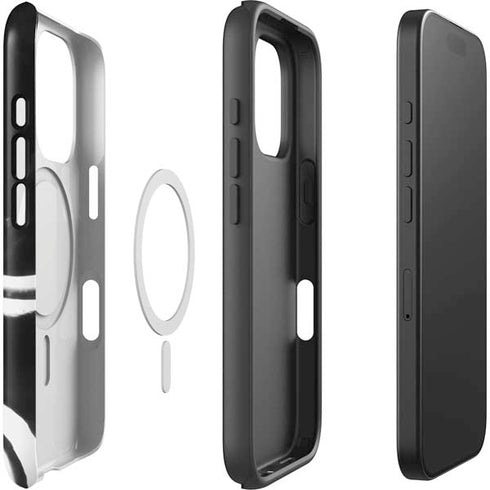 Black Marble Ink iPhone 16 Pro Magsafe Impact Case