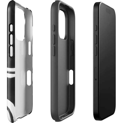 Black Marble Ink iPhone 16 Pro Max Impact Case