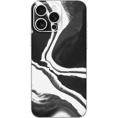 Black Marble Ink iPhone 16 Pro Max Skin