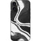 Black Marble Ink iPhone 16 Skin